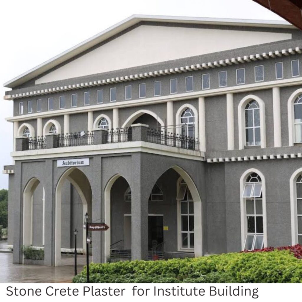 Stone Crete Plaster as known as grit wash plaster or exposed aggregate wall plaster